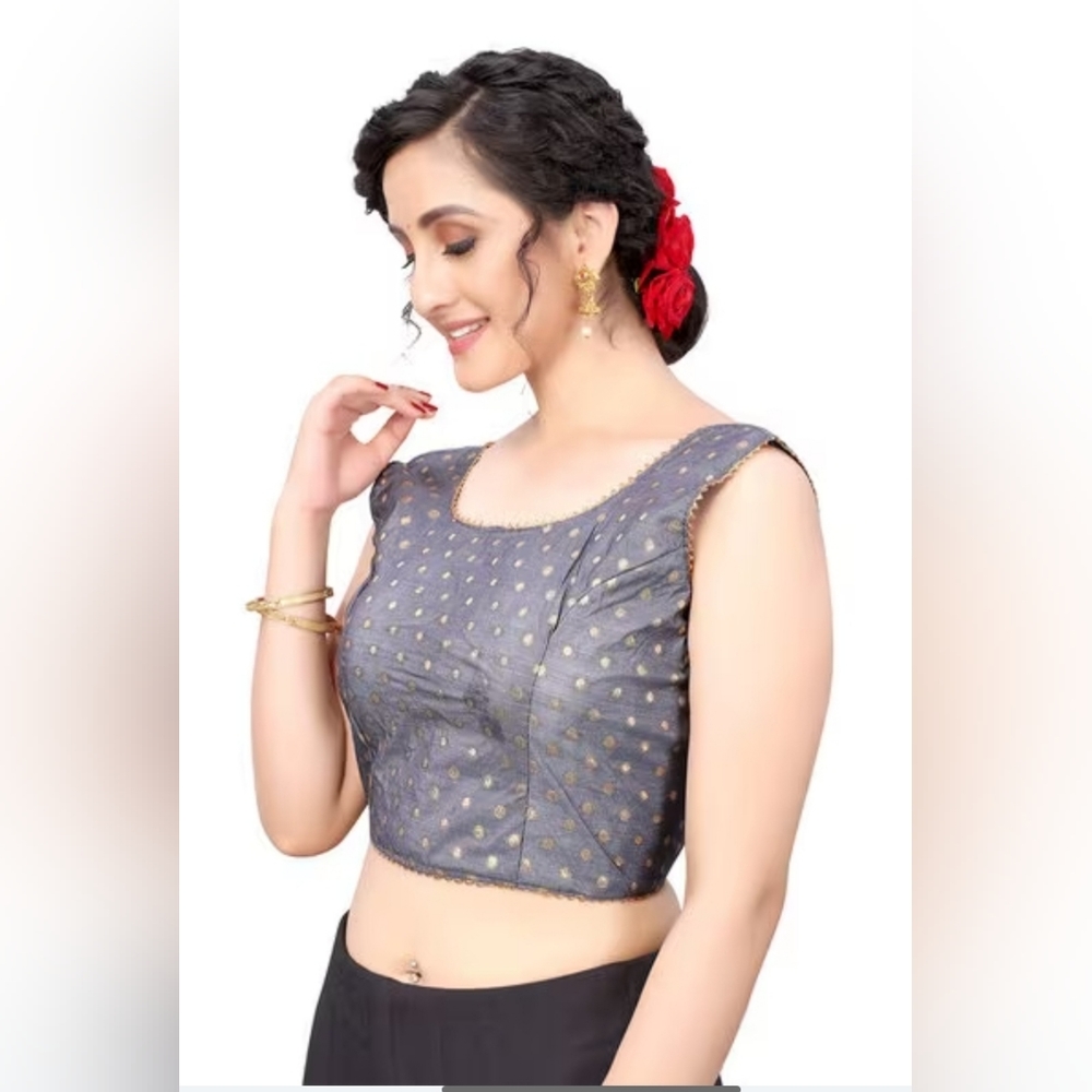 NEW boutique banarasi silk ready made saree /lehenga  blouses